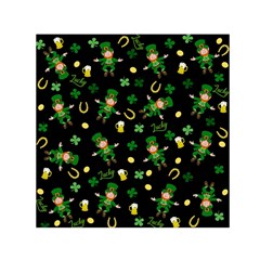 St Patricks Day Pattern Small Satin Scarf (square) by Valentinaart