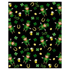 St Patricks Day Pattern Drawstring Bag (small) by Valentinaart