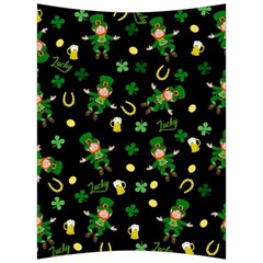 St Patricks Day Pattern Back Support Cushion by Valentinaart