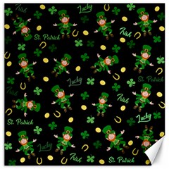 St Patricks Day Pattern Canvas 16  X 16   by Valentinaart