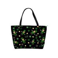 St Patricks Day Pattern Shoulder Handbags by Valentinaart