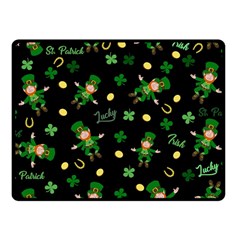 St Patricks Day Pattern Fleece Blanket (small) by Valentinaart