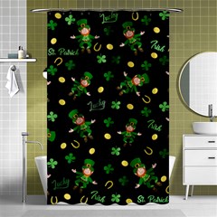 St Patricks Day Pattern Shower Curtain 48  X 72  (small)  by Valentinaart