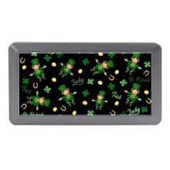 St Patricks Day Pattern Memory Card Reader (mini) by Valentinaart