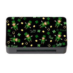 St Patricks Day Pattern Memory Card Reader With Cf by Valentinaart