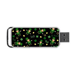 St Patricks Day Pattern Portable Usb Flash (one Side) by Valentinaart