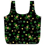 St Patricks day pattern Full Print Recycle Bags (L)  Back