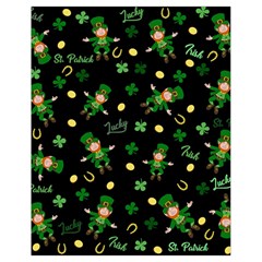 St Patricks Day Pattern Drawstring Bag (small) by Valentinaart