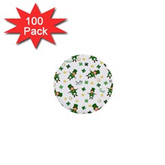 St Patricks Day Pattern 1  Mini Buttons (100 Pack)  by Valentinaart