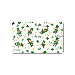 St Patricks Day Pattern Magnet (name Card) by Valentinaart