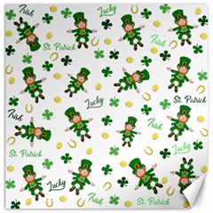 St Patricks Day Pattern Canvas 16  X 16   by Valentinaart