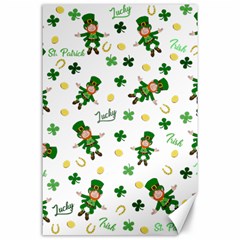 St Patricks Day Pattern Canvas 24  X 36  by Valentinaart