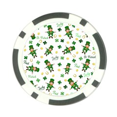 St Patricks Day Pattern Poker Chip Card Guard (10 Pack) by Valentinaart