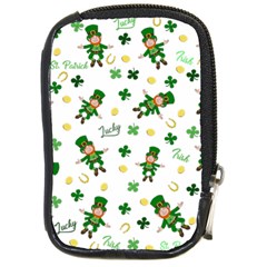 St Patricks Day Pattern Compact Camera Cases by Valentinaart