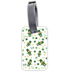 St Patricks Day Pattern Luggage Tags (one Side)  by Valentinaart