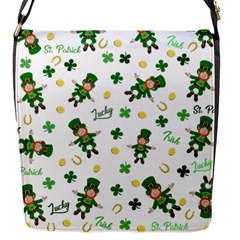 St Patricks Day Pattern Flap Messenger Bag (s) by Valentinaart