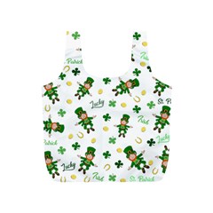 St Patricks Day Pattern Full Print Recycle Bags (s)  by Valentinaart