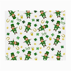 St Patricks Day Pattern Small Glasses Cloth by Valentinaart