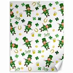 St Patricks Day Pattern Canvas 36  X 48   by Valentinaart