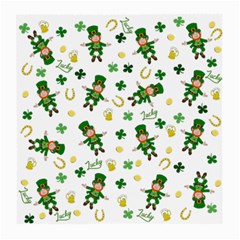 St Patricks Day Pattern Medium Glasses Cloth by Valentinaart