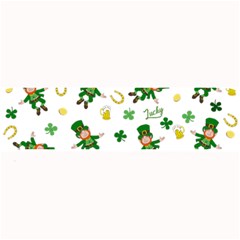 St Patricks Day Pattern Large Bar Mats by Valentinaart