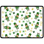 St Patricks day pattern Fleece Blanket (Large)  80 x60  Blanket Front