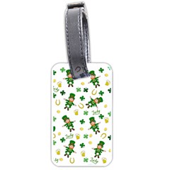 St Patricks Day Pattern Luggage Tags (one Side)  by Valentinaart