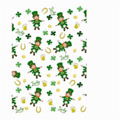 St Patricks Day Pattern Small Garden Flag (two Sides) by Valentinaart