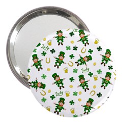 St Patricks Day Pattern 3  Handbag Mirrors by Valentinaart