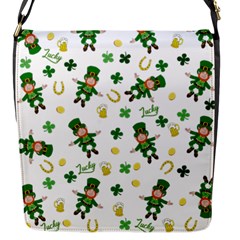 St Patricks Day Pattern Flap Messenger Bag (s) by Valentinaart