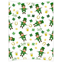 St Patricks Day Pattern Back Support Cushion by Valentinaart