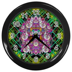 The Most Beautiful Planet Is Earth On The Sky Wall Clocks (black) by pepitasart