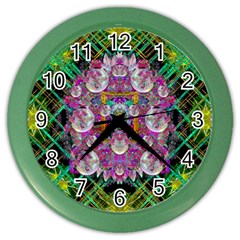 The Most Beautiful Planet Is Earth On The Sky Color Wall Clocks by pepitasart