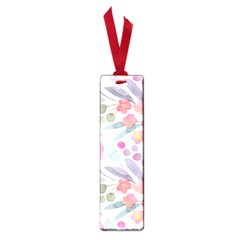 Purple And Pink Cute Floral Pattern Small Book Marks by paulaoliveiradesign