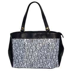 Elio s Shirt Faces in Black Outlines on White Office Handbags