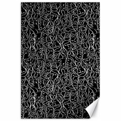 Elio s Shirt Faces In White Outlines On Black Crying Scene Canvas 20  X 30   by PodArtist