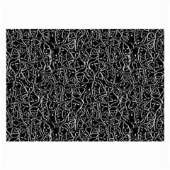 Elio s Shirt Faces In White Outlines On Black Crying Scene Large Glasses Cloth (2-side) by PodArtist