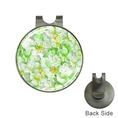 Light Floral Collage  Hat Clips With Golf Markers by dflcprints