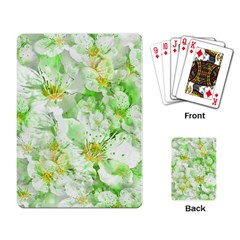 Light Floral Collage  Playing Card by dflcprints