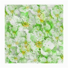 Light Floral Collage  Medium Glasses Cloth (2-side) by dflcprints