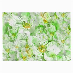 Light Floral Collage  Large Glasses Cloth by dflcprints