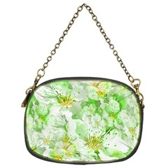 Light Floral Collage  Chain Purses (one Side)  by dflcprints