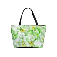 Light Floral Collage  Shoulder Handbags by dflcprints