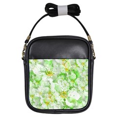 Light Floral Collage  Girls Sling Bags by dflcprints