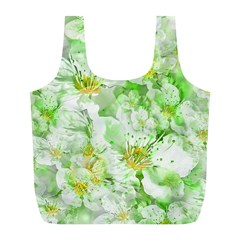 Light Floral Collage  Full Print Recycle Bags (l)  by dflcprints