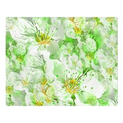 Light Floral Collage  Double Sided Flano Blanket (large)  by dflcprints