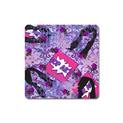 Purlpe Retro Pop Square Magnet by snowwhitegirl