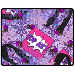 Purlpe Retro Pop Fleece Blanket (medium)  by snowwhitegirl