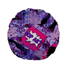 Purlpe Retro Pop Standard 15  Premium Round Cushions by snowwhitegirl