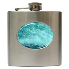 Green Ocean Splash Hip Flask (6 Oz)